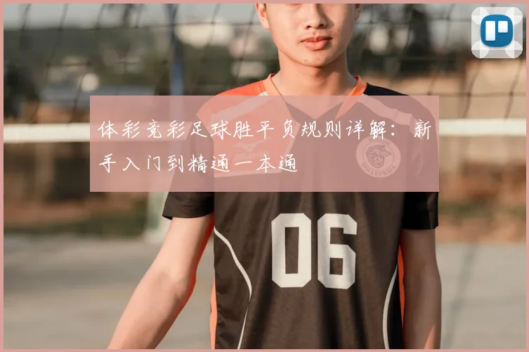 体彩竞彩足球胜平负规则详解:新手入门到精通一本通